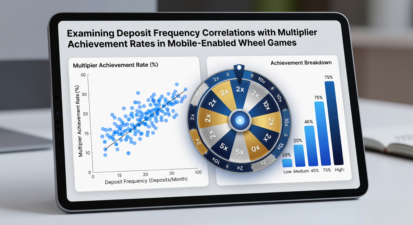 Statistical chart illustrating deposit frequency versus multiplier achievement rates across Pacific mobile gaming data