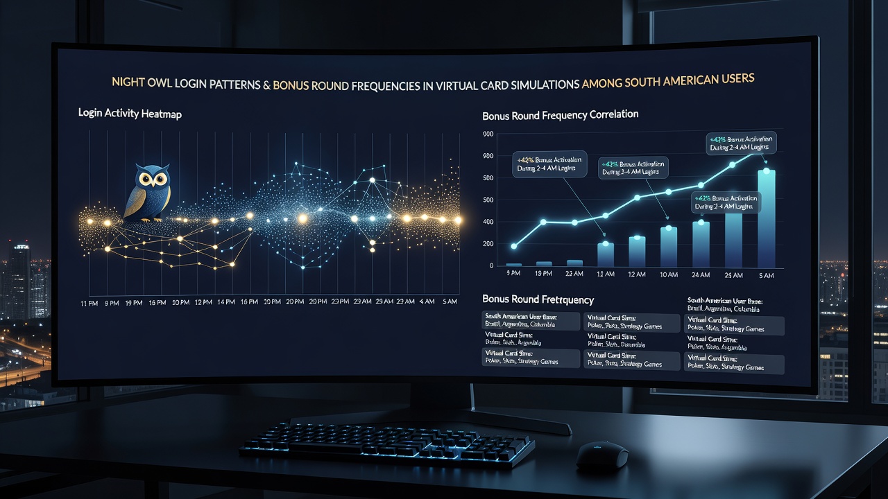 Analytics dashboard displaying bonus round frequency data from South American night sessions